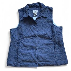 LL Bean 90s Quilted Riding Vest Women’s Size Large Gorpcore Barn Chore Style